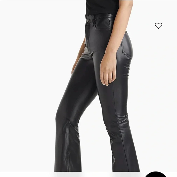 Rag & Bone Casey Faux-Leather Flare Pants NWT Size 31/Large - Picture 3 of 5